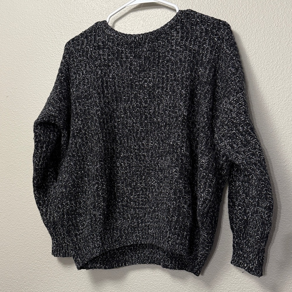 TNA Black and White Speckled Sweater